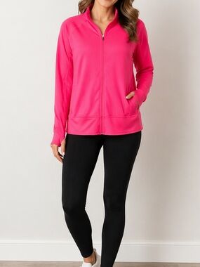 ✨ Champion Hot Pink Zip-Up Jacket | Size XXL | Athleisure Vibes 💖✨